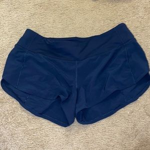 Navy blue lululemon womens shorts